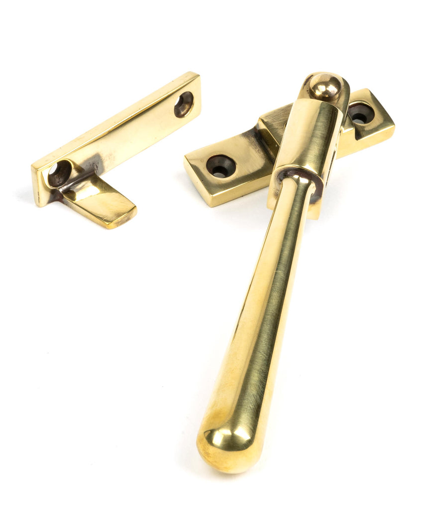 From The Anvil's Aged Brass Night-Vent Locking Newbury Fastener