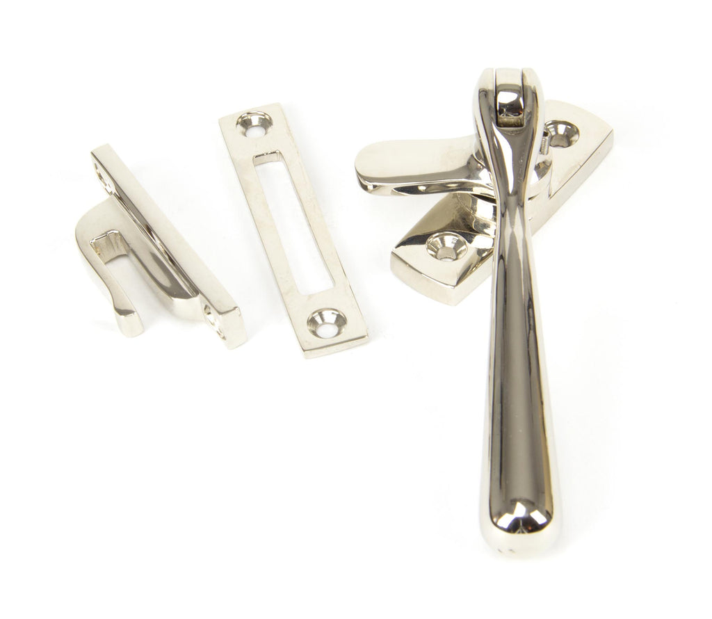 From The Anvil's Polished Nickel Locking Newbury Fastener