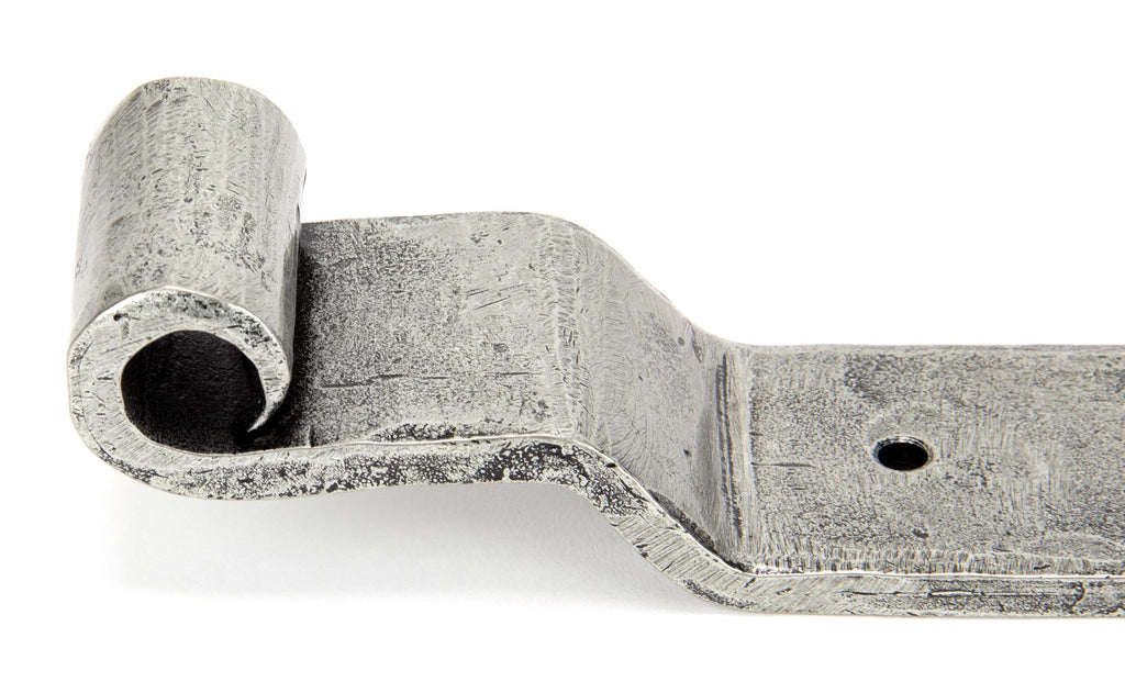 From The Anvil's Pewter Patina Hook & Band Hinge - Cranked (pair)