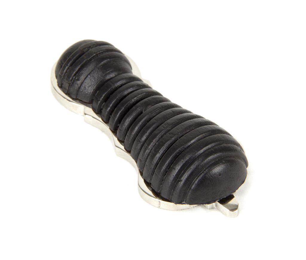 From The Anvil's Ebony Polished Nickel Beehive Escutcheon