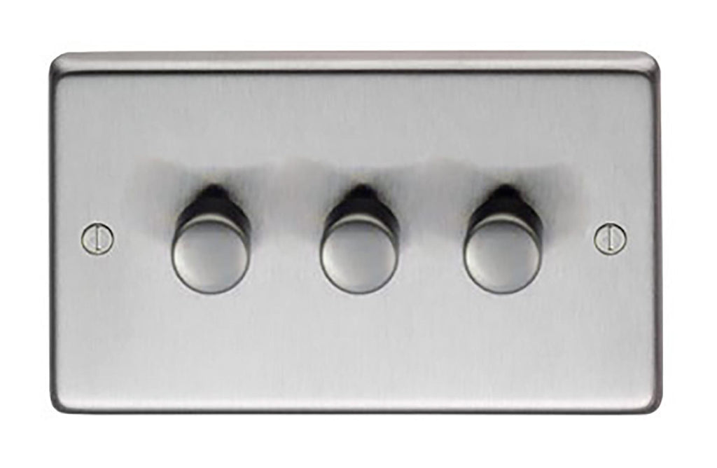 From The Anvil's Satin Stainless Steel LED Dimmer Switch