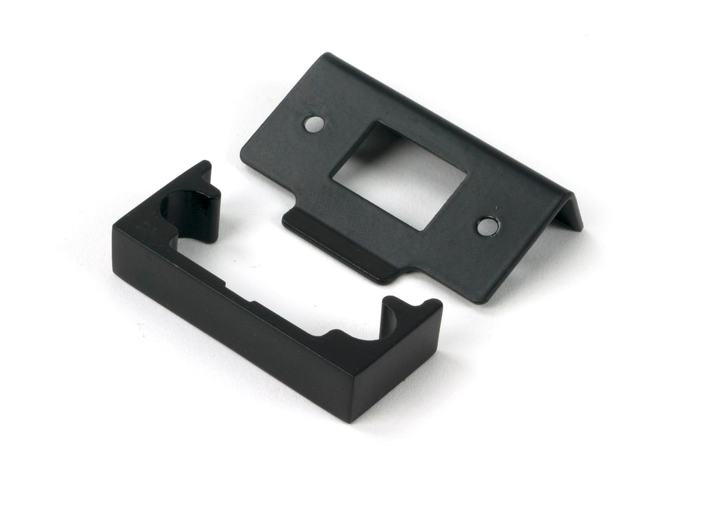 From The Anvil's Black  ½" Rebate Kit for Tubular Mortice Latch