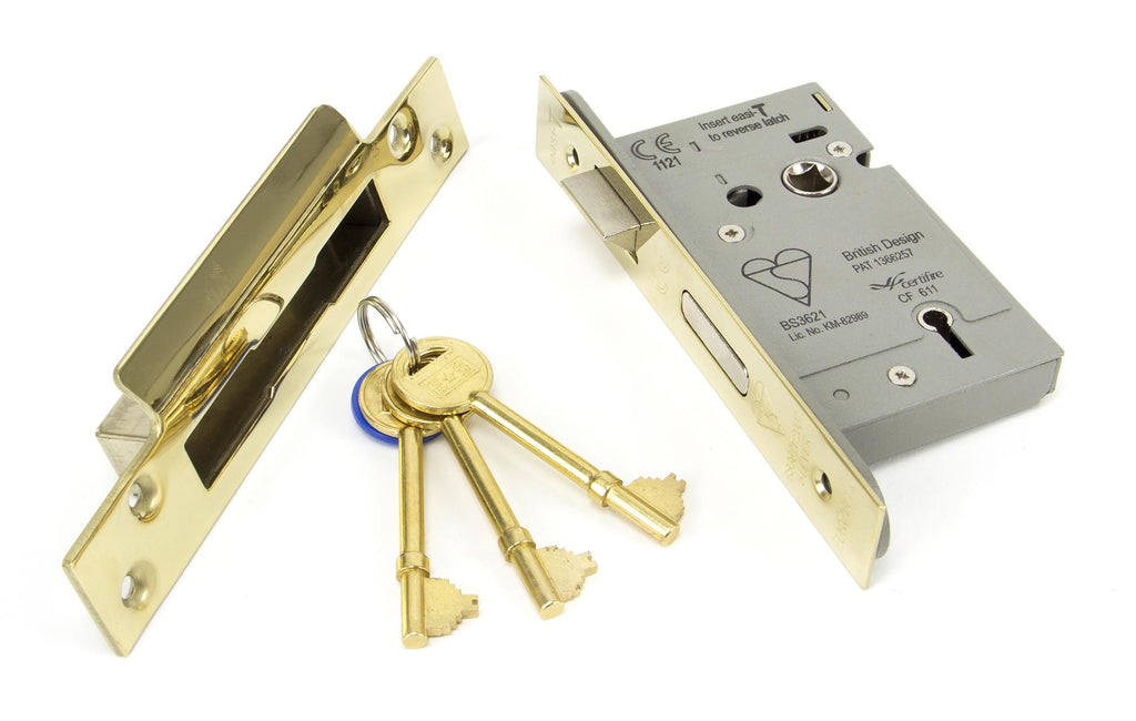 From The Anvil's PVD Brass 5 Lever Heavy Duty BS Sash Lock