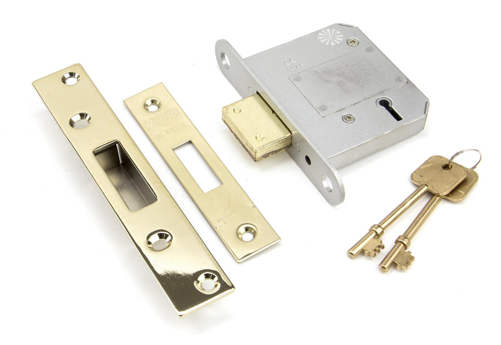 From The Anvil's PVD Brass BS 5 Lever Deadlock KD