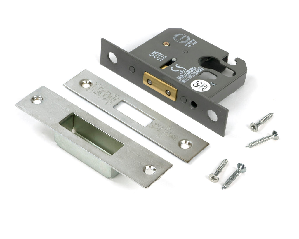 From The Anvil's Satin Stainless Steel Euro Profile Deadlock