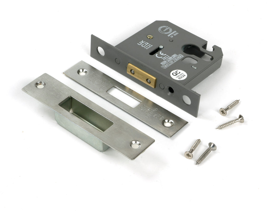 From The Anvil's Satin Stainless Steel Euro Profile Deadlock