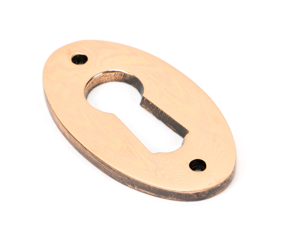 From The Anvil's Polished Bronze Oval Escutcheon