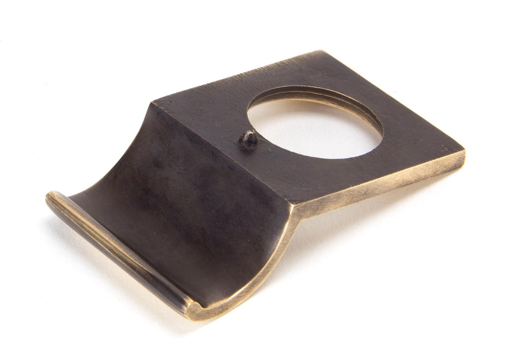 From The Anvil's Polished Bronze Rim Cylinder Pull