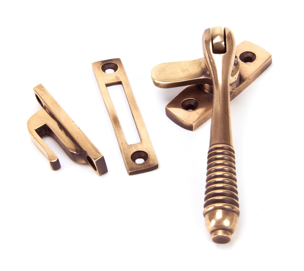 From The Anvil's Polished Bronze Locking Reeded Fastener