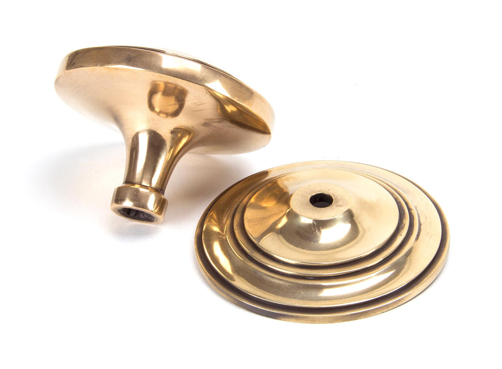 From The Anvil's Polished Bronze Art Deco Centre Door Knob