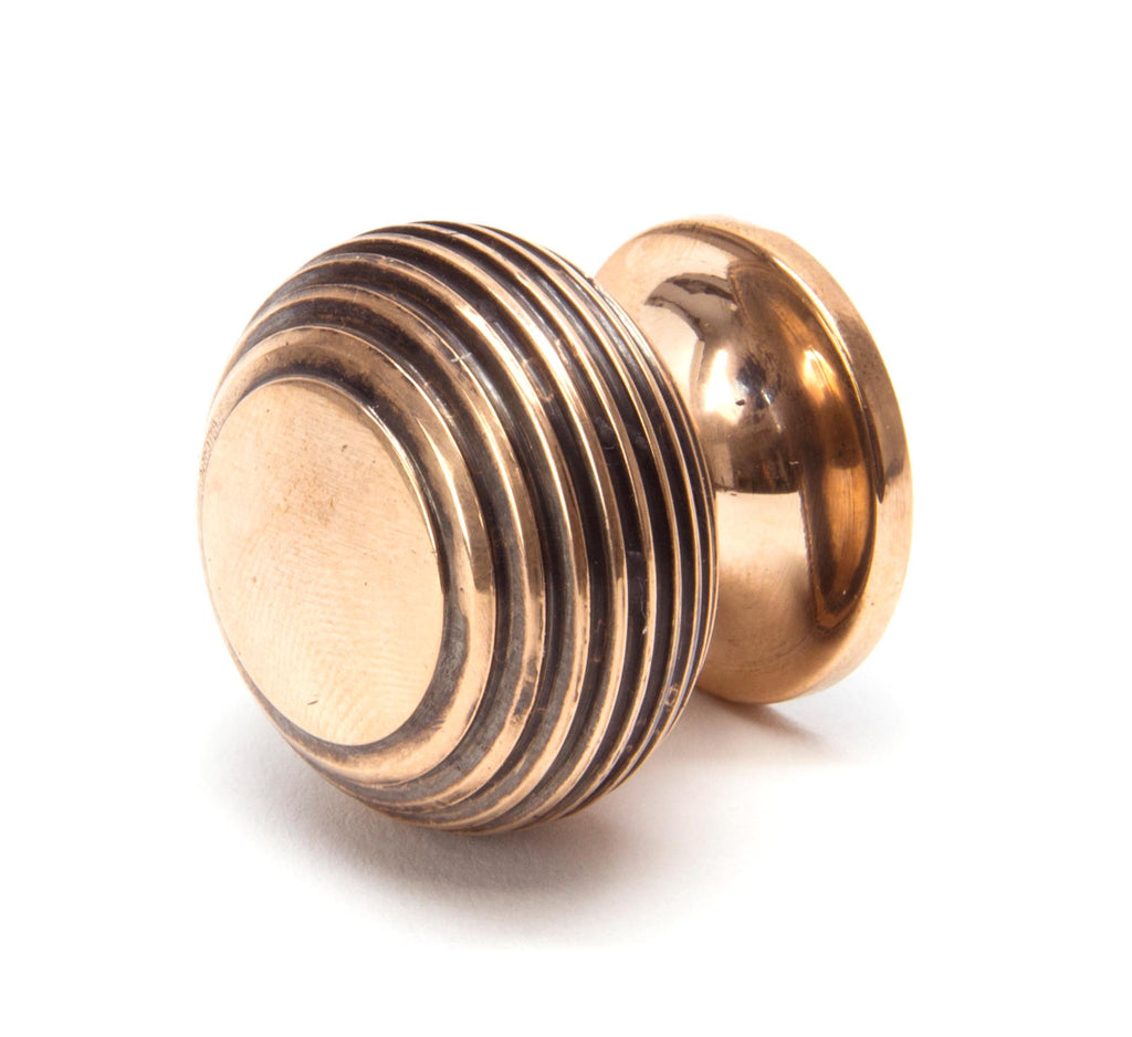 From The Anvil's Polished Bronze Beehive Cabinet Knob