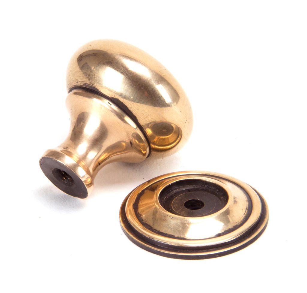 From The Anvil's Polished Bronze Mushroom Cabinet Knob