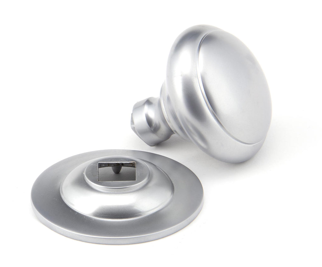 From The Anvil's Satin Chrome Round Centre Door Knob