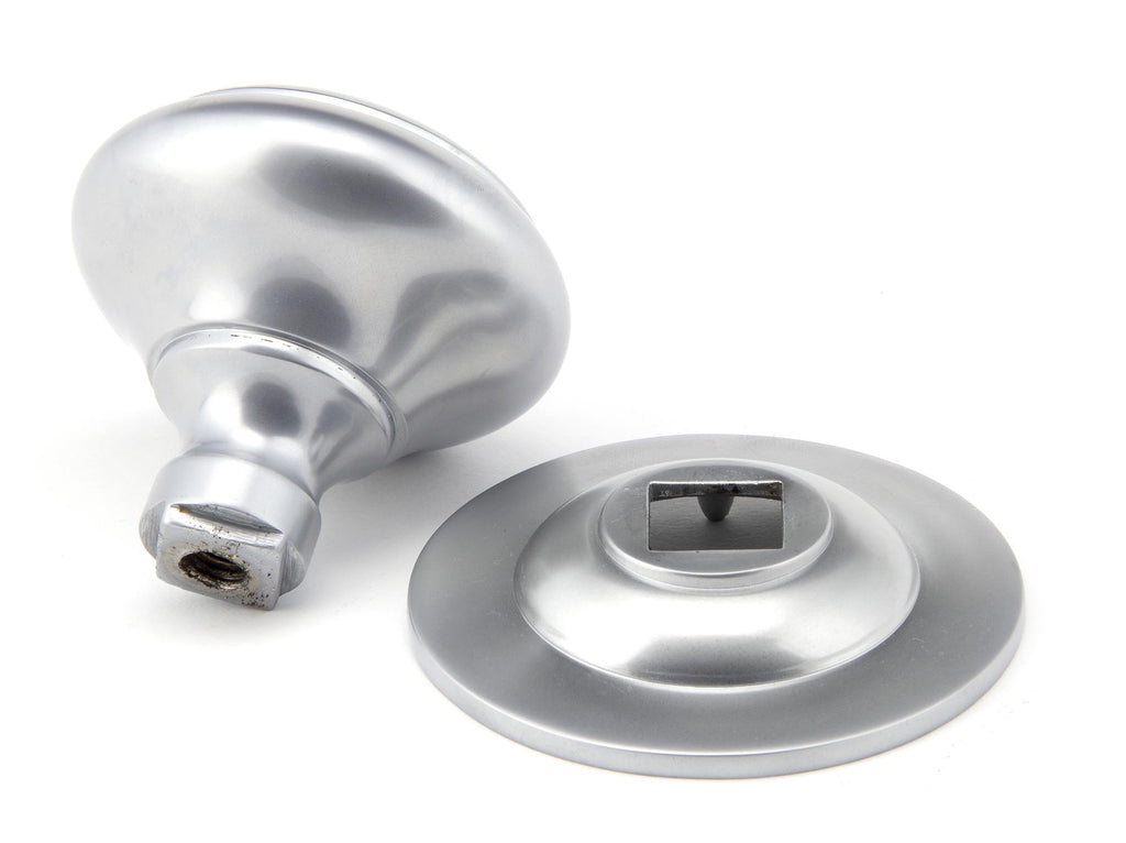 From The Anvil's Satin Chrome Round Centre Door Knob