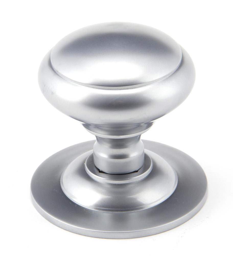 From The Anvil's Satin Chrome Round Centre Door Knob