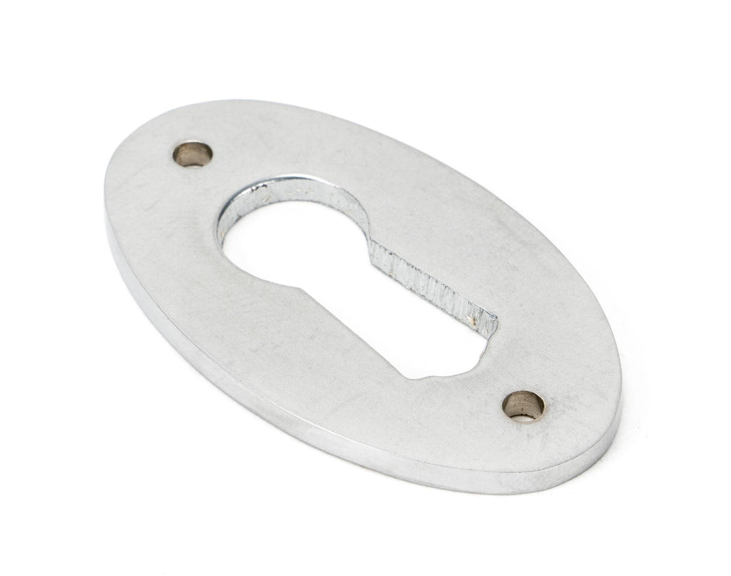 From The Anvil's Satin Chrome Oval Escutcheon