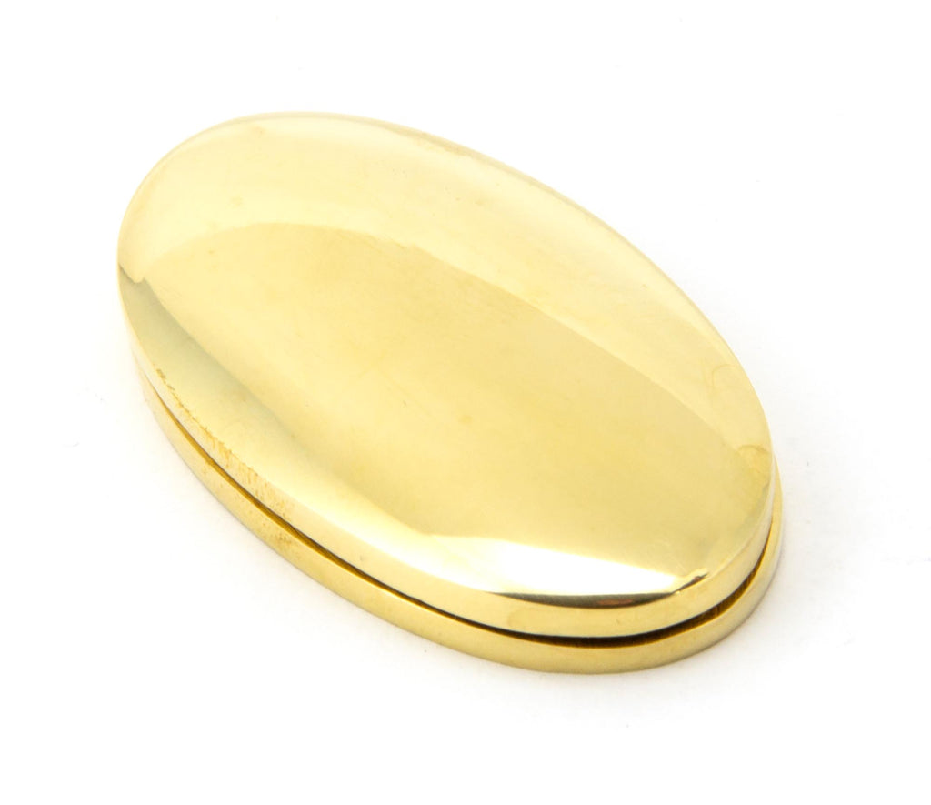 From The Anvil's Polished Brass Oval Escutcheon