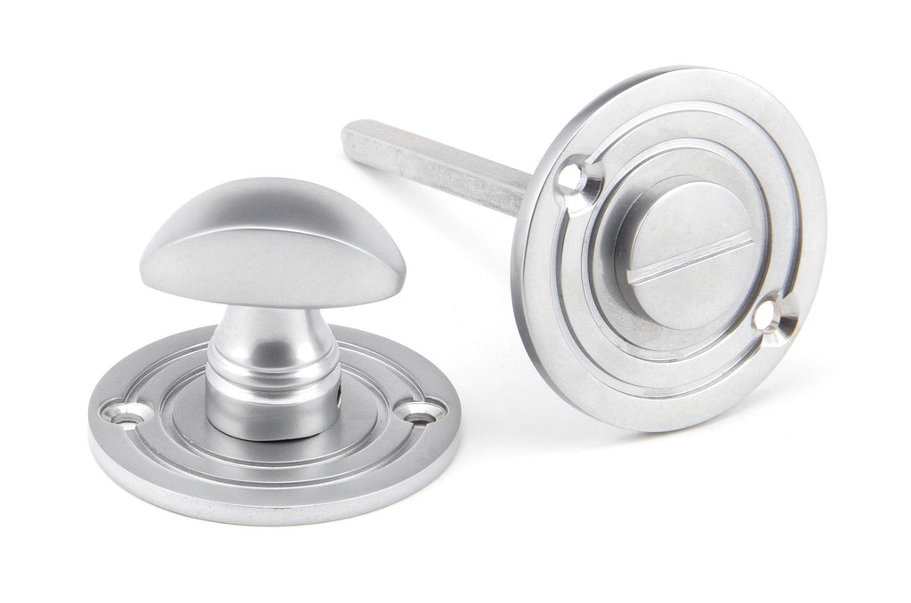 From The Anvil's Satin Chrome Round Thumbturn Set