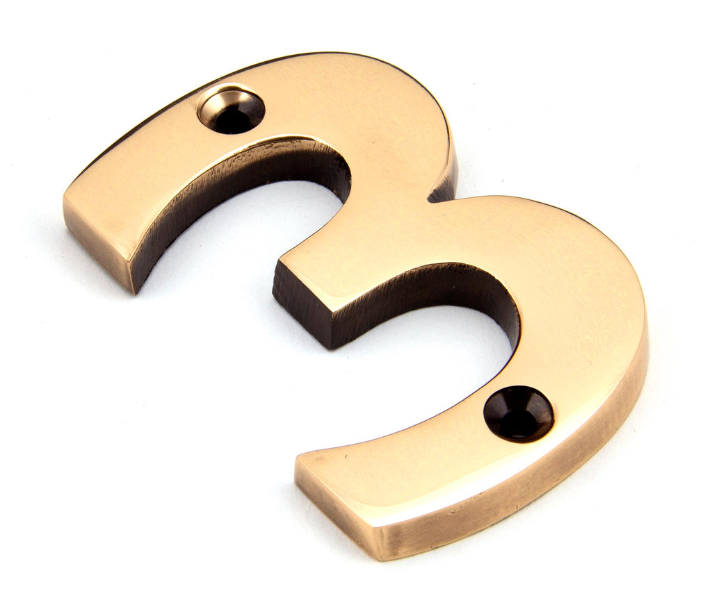 From The Anvil's Polished Bronze Polished Bronze Numeral