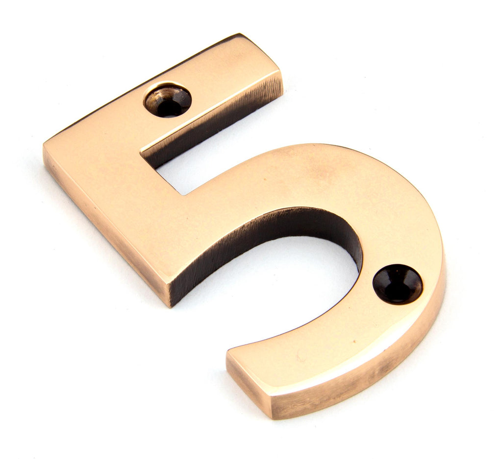 From The Anvil's Polished Bronze Polished Bronze Numeral