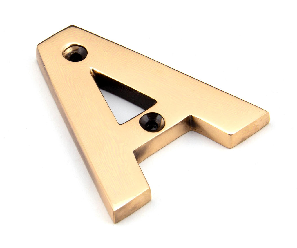 From The Anvil's Polished Bronze Polished Bronze Letter