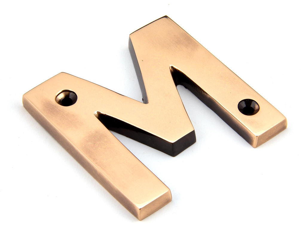 From The Anvil's Polished Bronze Polished Bronze Letter