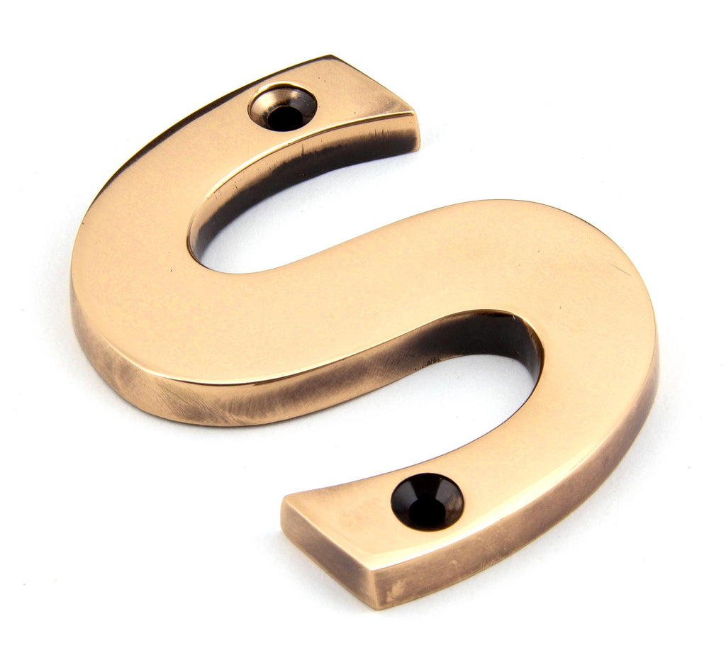 From The Anvil's Polished Bronze Polished Bronze Letter