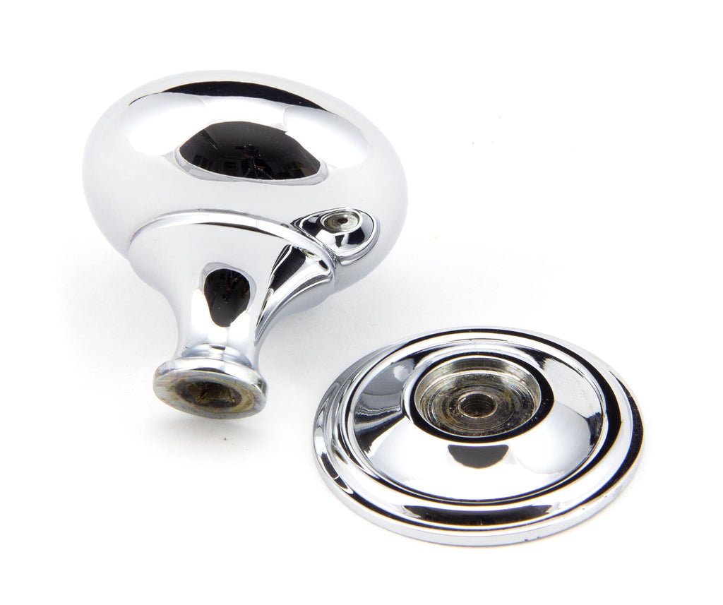 From The Anvil's Polished Chrome Mushroom Cabinet Knob