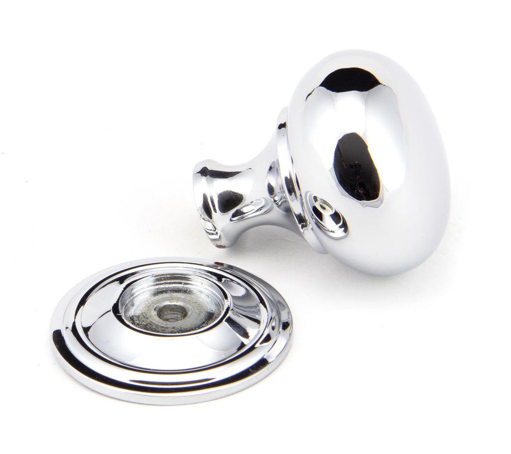 From The Anvil's Polished Chrome Mushroom Cabinet Knob