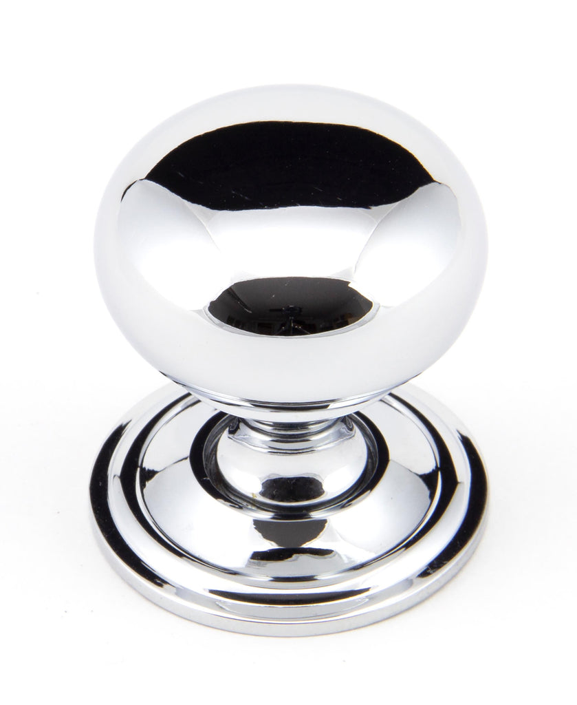 From The Anvil's Polished Chrome Mushroom Cabinet Knob