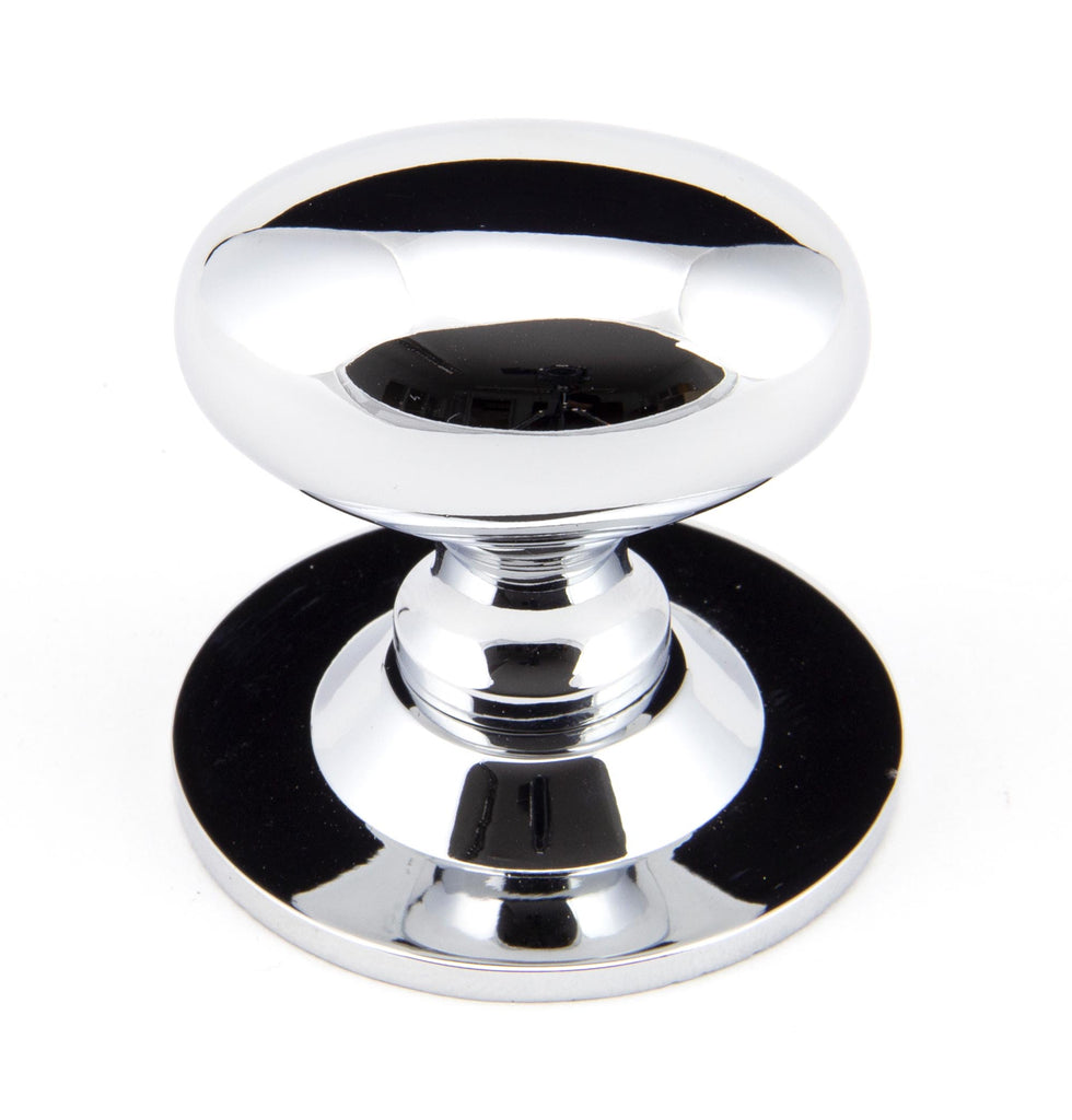 From The Anvil's Polished Chrome Oval Cabinet Knob