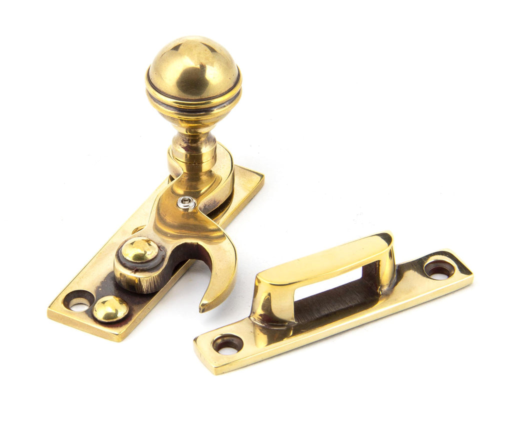 From The Anvil's Aged Brass Prestbury Sash Hook Fastener