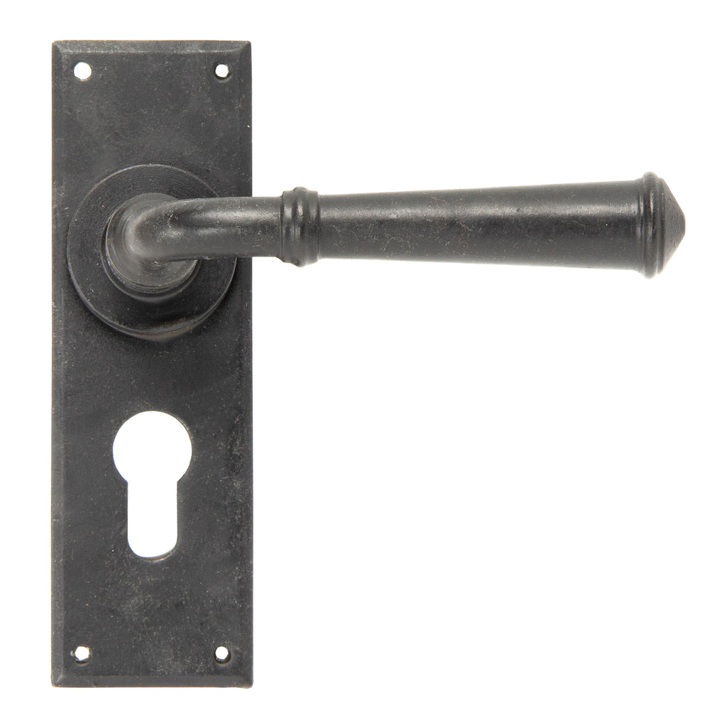 From The Anvil's External Beeswax Regency Lever Euro Lock Set