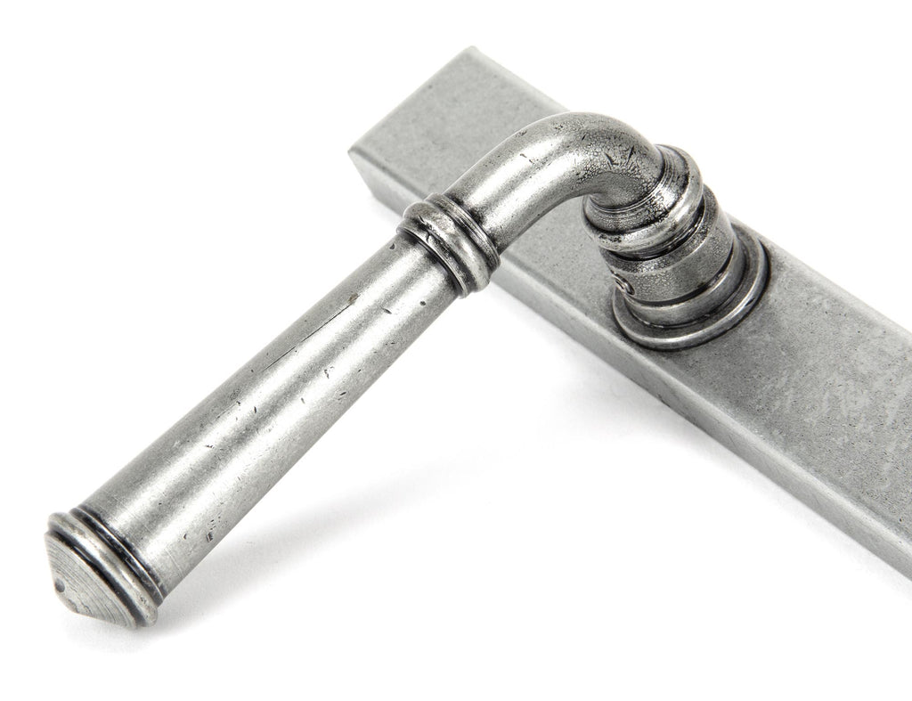 From The Anvil's Pewter Patina Regency Slimline Lever Espag. Lock Set