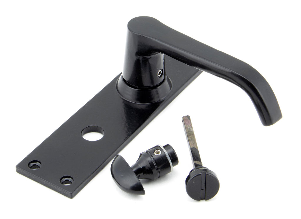 From The Anvil's Black Deluxe Lever Bathroom Set